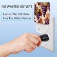 thumbnail image 3 of Thanksgiving grapes LED Square Night Lights - Energy Efficient Bedside Lamp with Soft Glow and Auto Sensor, for Bedroom, Nursery, and Hallway - 200 Characters, 3 of 6