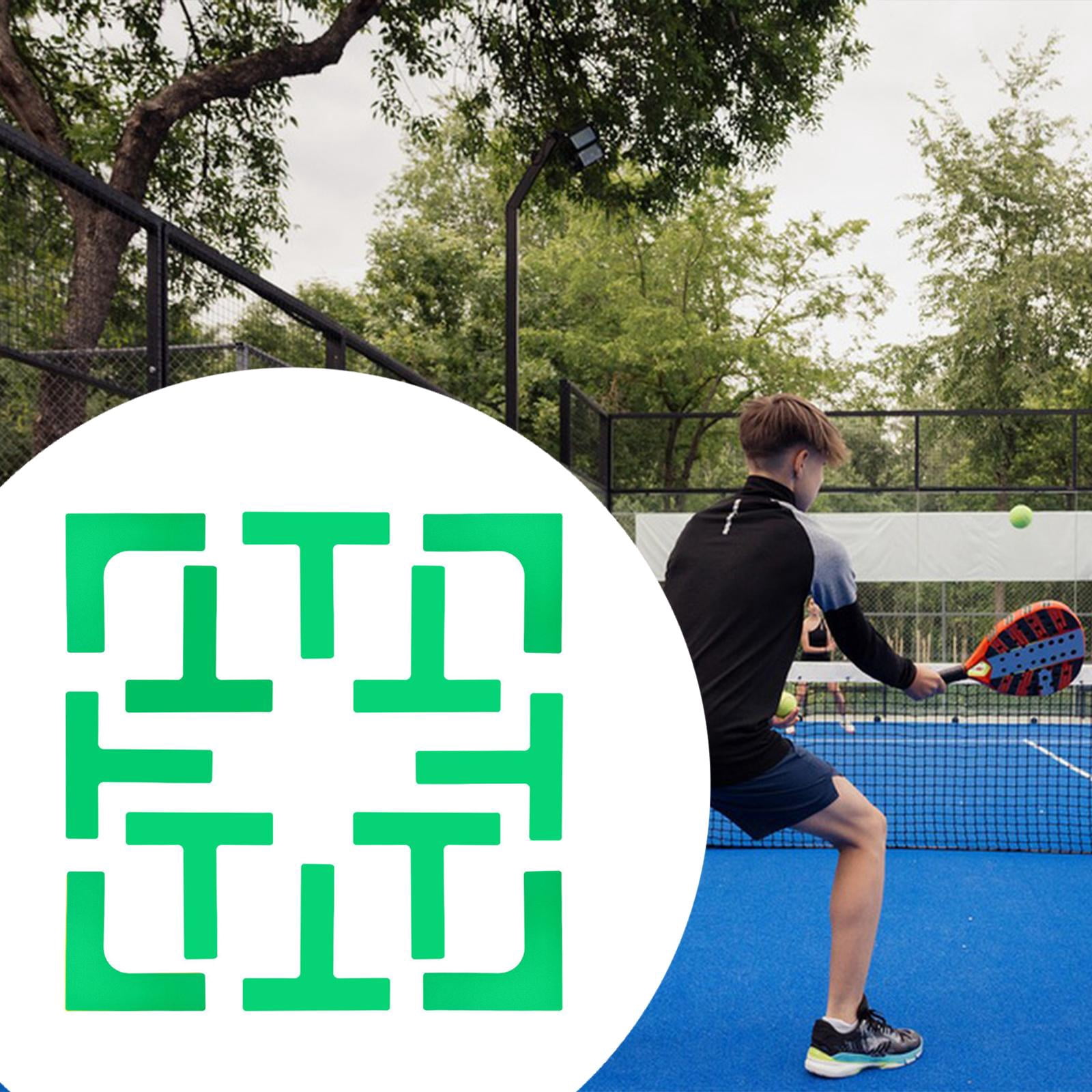 Dualoai Pickleball Court Marker Court Lines Marker Indoor and Outdoor Gift Training Portable Accessory Sports Park Throw Down Markers Green