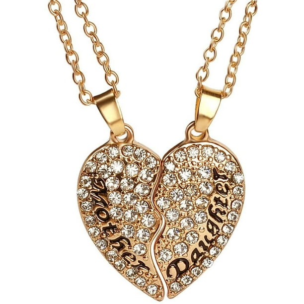 Mother and daughter locket necklace deals