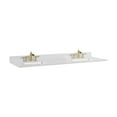 thumbnail image 6 of Pemberly Row Engineered Stone Double Basin Vanity Top in White, 6 of 7