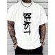 thumbnail image 1 of BEAST print comfortable and soft tee shirt, Tees for Men, Casual Short Sleeve T-shirt for summer Tee For Adult, Men, Women, Teen, Teenager, Adolescent, Youth, 1 of 4