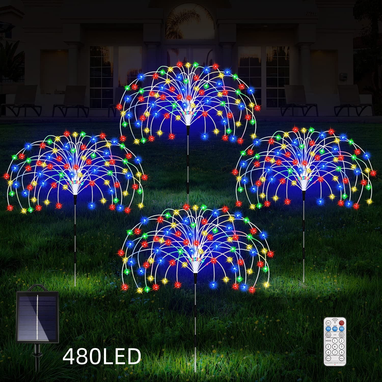 50 LED Multi-Colored Solar String Garden Lights – Electric Bike Paradise