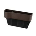 thumbnail image 1 of Tignapoo Brown ABS & PU Leather Car Seat Gap Organizer for Driver Side, Compact Storage Box (27x8.5x14cm), 1 of 7