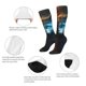 thumbnail image 3 of Balery Red And Blue Fire Cat Calcetines novedosos Calcetines deportivos Calcetines hasta la rodilla Calcetines de algodón Calcetines originales y geniales, 3 of 6