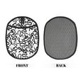 thumbnail image 2 of Naloa Hand Drawn Snake Silicone Pot Holders, Oven Mitts Heat Resistant Hot Pads, Non Slip Pot Holder for Kitchen Baking and Cooking 9.4 x 7.5 Inches, 2 of 7