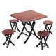 thumbnail image 1 of Dollhouse Foldable Table and Chairs Miniature Furniture for Dollhouse 1:12 Scale, 1 of 4