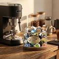 thumbnail image 4 of Coffee Pods Holder for Countertop, K Cup Holder Organizer, Sturdy Kcup Storage Basket with Wooden Base , Pod Container For Kitchen Bar Counter Office Desktop (Gold), 4 of 6