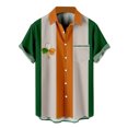 thumbnail image 1 of Playeras Para Hombre Camisa Informal De Moda Para Hombre Con Estampado De Festival, Solapa, Botones Y Bolsillo, 1 of 4