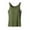 Army Green, variant on Uaswgudfs Women's Crew Neck Basic Sleep Spaghetti Strap Tank Top | Soft Contour Pajama Tee for Ladies | Breathable Pjs with Padded