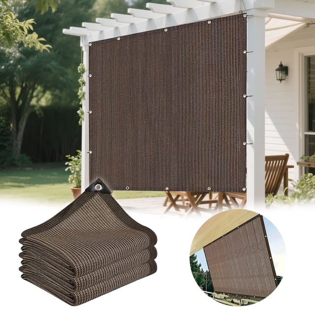 Outdoor Shade Net Protective Cover Sun Block Durable Mesh Tarp For Garden Patio And Car Parking