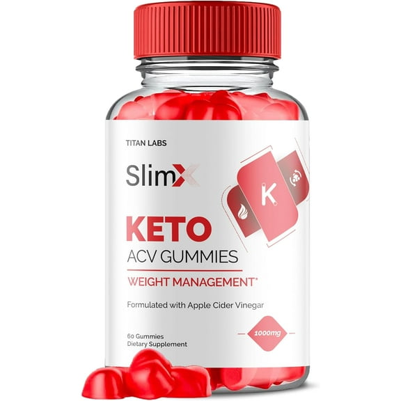(1 Pack) SlimX Keto ACV Gummies - Apple Cider Vinegar Supplement for Weight Loss - Energy & Focus Boosting Dietary Supplements for Weight Management & Metabolism - Fat Burn - 60 Gummies