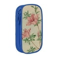 thumbnail image 1 of XMXY Vintage Watercolor Flowers Large Capacity Pencil Case, Portable Pencil Bags with Compartments Zipper Blue, 1 of 7