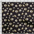 thumbnail image 4 of Soimoi Floral Print, Silk Fabric Decor Sewing Fabric By The Yard- 42 Inch WideDecorative Fabric For Shirts, Suits, Ties-Black, 4 of 5