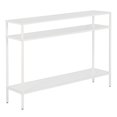 thumbnail image 1 of Henn&Hart 42" Table Console en Métal Blanc Mat, 1 of 4
