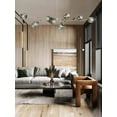 thumbnail image 4 of FINE MAKER 8-Lights Molecular Chandelier Smoke Grey Bubble Glass Pendant Ceiling Fixtures, 4 of 9