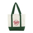 thumbnail image 1 of DomFun Spacious Trader Joe's Tote: Heavyweight Canvas Bag with Signature Embroidery for Everyday Errands Green, 1 of 9