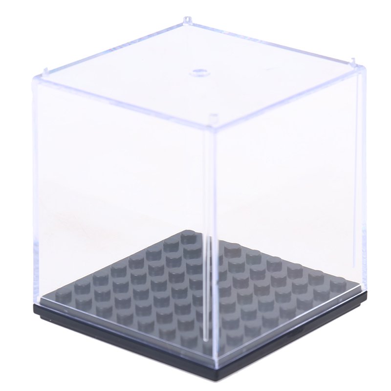 Buytra (7x7x7 cm) Acrylic Display Case Cube Dustproof ShowCase For