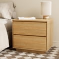 thumbnail image 4 of Joyyskill Mid Century Modern Nightstand with 2 Drawers, Wooden End Table Bed Side Table with Storage Bedside Night Stand, Natural Oak, 4 of 6