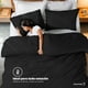 thumbnail image 2 of Juego de Funda para Edredon Duvet Dreamlab, Tamaño Individual, Color Negro, 2 Piezas, 2 of 9