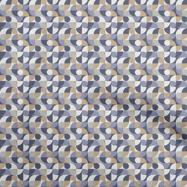 oneOone Polyester Spandex Violet Fabric Geometric Fabric For Sewing Printed Craft Fabric By The Yard 56 Inch Wide