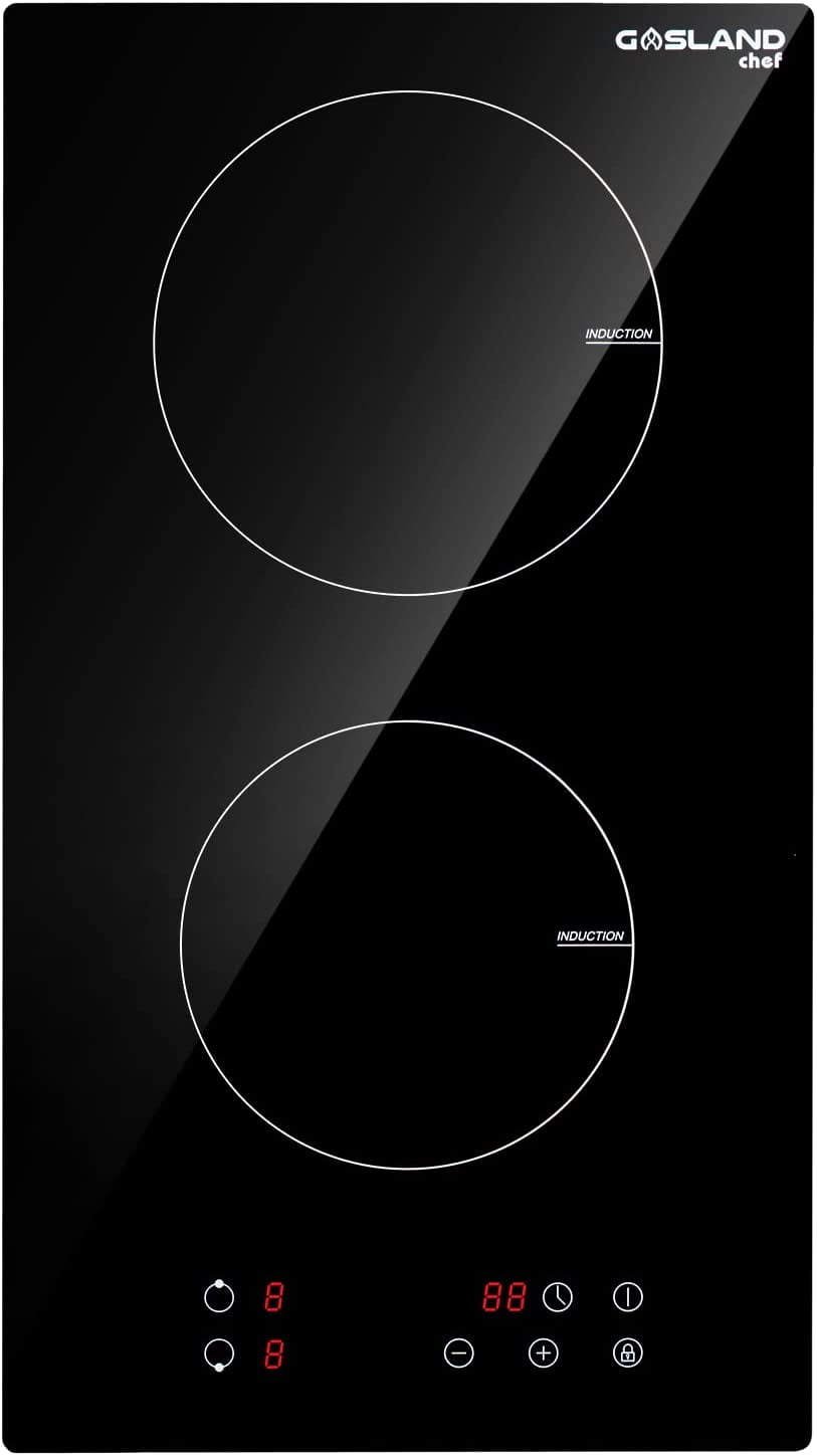 Induction Gasland Chef IH30BF Portable Electromagnetic Cooker Induction Fire, Timer and Child Lock/Touch Control/Black Crystal Glass Surface, 9 Power Levels Induction Cooker