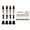 Black, variant on OVTSC RC Metal Universal Shock Absorber Damper Set with Shock Mount for WPL C14 C24 MN D90 99S Upgrades, 2.4 inches / 60mm Length Heavy Duty Aluminum Alloy Replacements, 2 Pairs Black