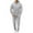 Gray, variant on Miluxas Track Suits for Men 2 Piece Hoodies with Sweatpants Sets Casual Running Jogging Sport Suit Sets White 10(XL)