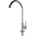 thumbnail image 1 of Grifo de cocina monomando, grifo mezclador de acero inoxidable, grifo de fregadero de arco alto, grifo de fregadero giratorio de 360°, para fregaderos de cocina (sin agua caliente), 1 of 8