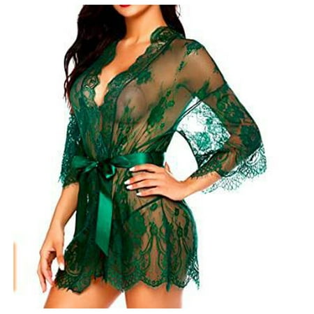 

YDKZYMD Women s Teddy Lingerie Chemise With Sets Sheer Bodysuit Underwear Sexy Babydoll Set