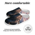 thumbnail image 6 of KLL Sunset Cliff Dinosaur Pattern Adult Unisex Cozy Slippers,Fuzzy Slip-on Slippers TPR Sole Slippers Comfort Plush Home Footwear for Indoor & Outdoor-11, 6 of 7