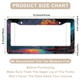 thumbnail image 3 of 1 Pcs Fantasy Tree License Plate Frame, License Plate Cover for Car Decorative Parts, Aluminum License Plate Bracket Holder Rust-Proof Weather-Proof for US Standard Car, 3 of 9