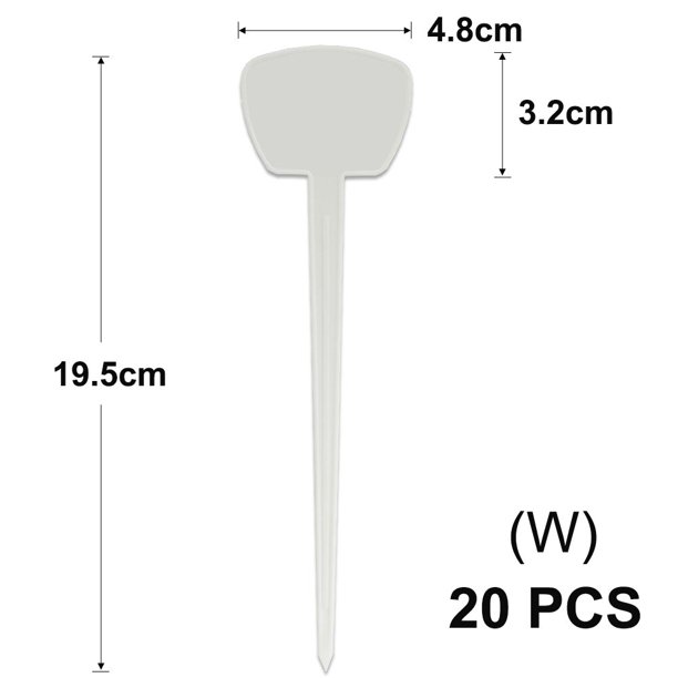 High Quality Variety White Plastic Garden Plant Tags Re-Usable Waterproof Planting Label Nursery Flower Nursery Potted Stakes He Qiyong unisex