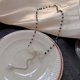thumbnail image 3 of Korean Heart Butterfly Pendant Tassel Necklaces For Women 2023 New Initial Rhinestone Pearl Choker Collar Clavicle Chain Jewelry-xl369--XL011-2-Produc XL011-2, 3 of 5