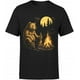 thumbnail image 1 of Men'S 100% Cotton 180g Funny Grizzly Bear Drinking Beer by Campfire Graphic T-Shirt - Black Short Sleeve Casual Tee for Hiking, Camping & Outdoor Adventures, 1 of 6