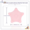 thumbnail image 4 of 2/4/6pcs Starfish Silicone Hair Catchers For Shower, Bathroom Hair Drain Cover Stopper, Bath Hair Catcher, Hair Strainer, Shower Floor Drain Protector With 5 Suction Cups Suit For Bathtub And Kitchen, 4 of 5