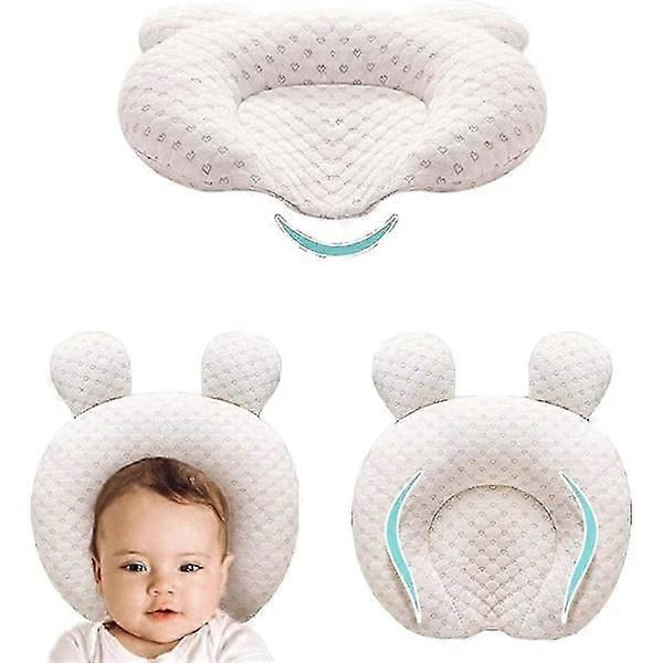 Muitar Soft Baby Pillows Unisex Newborn Head Shaping Infant Support Sleeping Head Pillows With Bear Ears (FMY)
