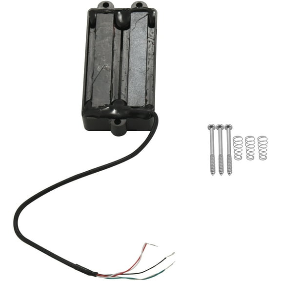 Noiseless Good Balance 4 String Bass Humbucker Double Coil Pickup Black For Bass Guitar