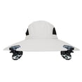 thumbnail image 1 of Sombrero con ventilador solar, sombrero con ventiladores, energía solar, ventilador solar ancho, sombrero para pesca al aire libre, carga solar USB, 1 of 6