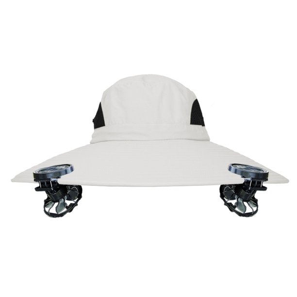 Sombrero con ventilador solar, sombrero con ventiladores, energía solar, ventilador solar ancho, sombrero para pesca al aire libre, carga solar USB