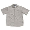 Untied Short Sleeve Microfiber Bedford Cord Buttondown Shirt