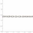 thumbnail image 4 of 925 Sterling Silver 3.5mm Long Link Cable Chain Necklace Pendant Charm, 4 of 9