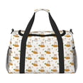 thumbnail image 1 of Fotbe Rabbit And Carrot Bolsa de Viaje con Estampado, Bolsa de Fin de Semana para Mujer con Compartimento para Zapatos, Bolsa de Gimnasio con Bolsillo Húmedo, 1 of 7