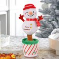 thumbnail image 1 of Juguete De Peluche Navideño Interactivo Que Habla Para Niños Y Niñas, Muñeco De Nieve De Peluche, 1 of 8