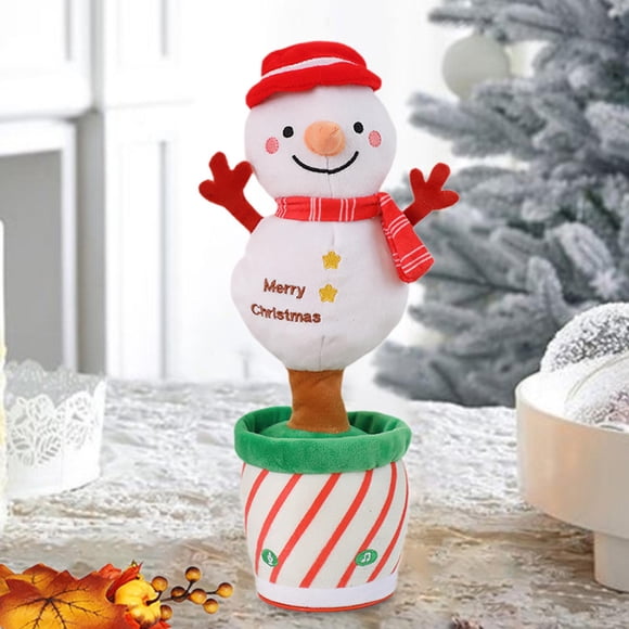 Juguete De Peluche Navideño Interactivo Que Habla Para Niños Y Niñas, Muñeco De Nieve De Peluche