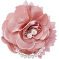 thumbnail image 1 of Broche elegante de flor de peonía, broches de flores de poliéster, prendedores de solapa de perla, 1 of 5
