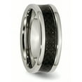 thumbnail image 5 of Titanium Polished Black Carbon Fiber Inlay 8mm Band, 5 of 11