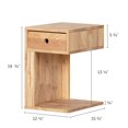 thumbnail image 4 of South Shore Sweedi Solid Wood Reversible 1-Drawer Nightstand for Child, in Natural Wood, 4 of 14