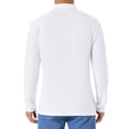 thumbnail image 3 of INSPIRE CHIC Edición Camiseta Polo de Golf para Hombre con Botones Contrastantes, Bolsillo y Mangas Largas M Blanca, 3 of 6