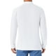 thumbnail image 3 of Inspire Chic Conjunto para Hombre Polo de Golf de Manga Larga con Botones Contrastantes y Bolsillo 2XL Blanco, 3 of 6