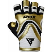 RDX Weight Lifting Gloves Gym Wrist Support Cow Hide Leather Fitness Exercise Bodybuilding Training